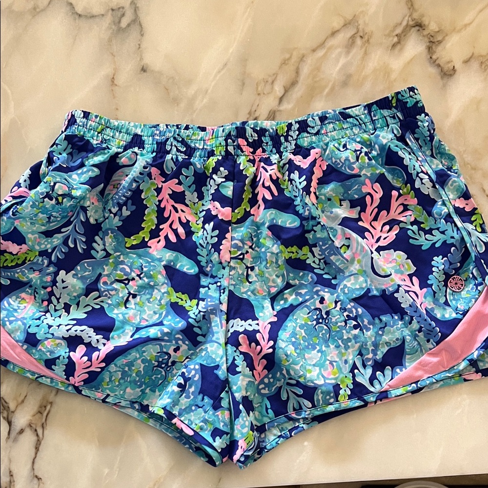 Lilly Pulitzer Turtle Villa Athletic Shorts